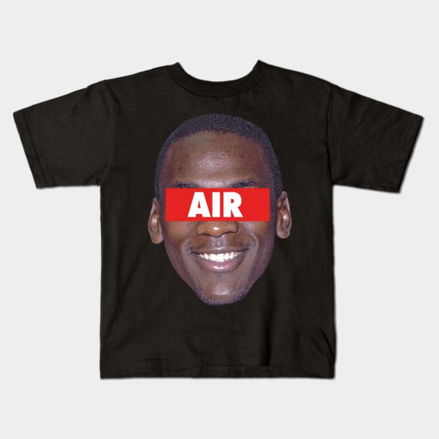 Michael Jordan 'Air' - Chicago Bulls Kids T-Shirt by xavierjfong